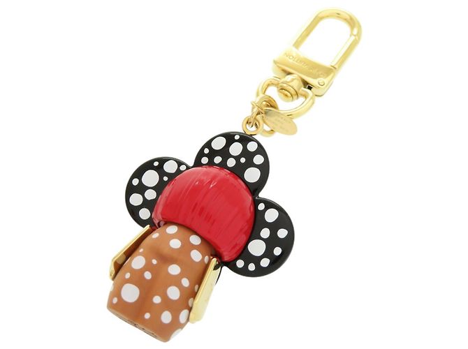 Portachiavi Vivienne Infinity Dot LV x YK di Louis Vuitton Nero Bianco D'oro - vista 4