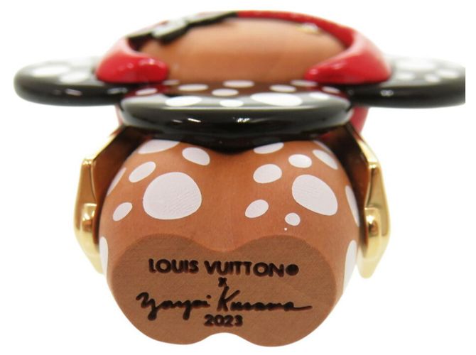 Portachiavi Vivienne Infinity Dot LV x YK di Louis Vuitton Nero Bianco D'oro - vista 5
