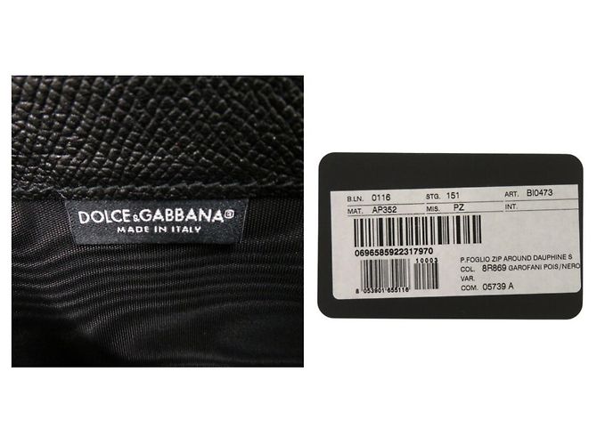 Carteira longa em couro marfim e vermelho Dolce & Gabbana - vista 8