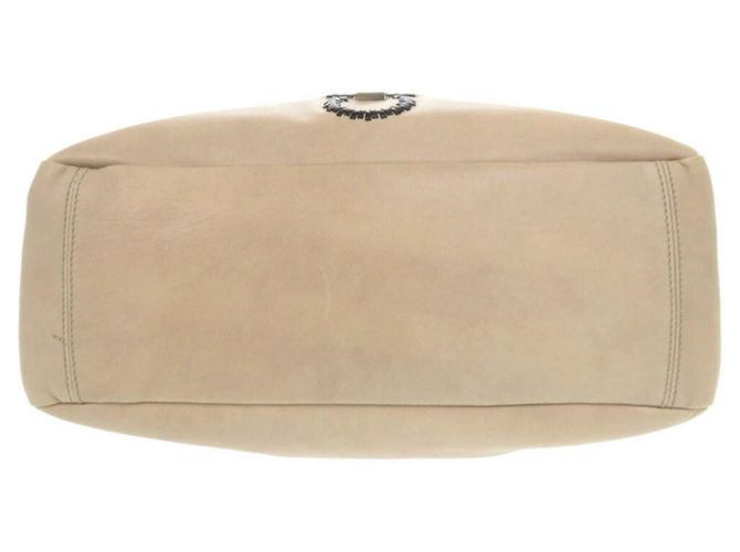 Borsa in pelle beige Salvatore Ferragamo - vista 5
