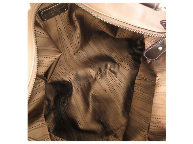 Borsa in pelle beige Salvatore Ferragamo - vista 8