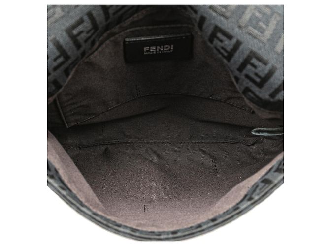 Borsa a tracolla in tela Zucchino blu Fendi Blu navy - vista 4