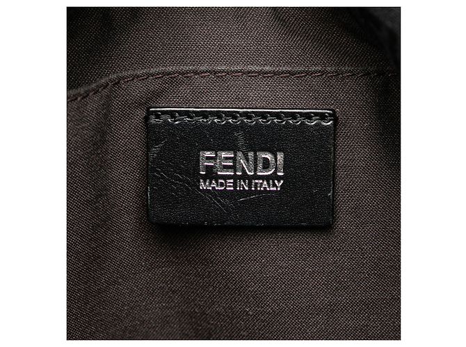 Borsa a tracolla in tela Zucchino blu Fendi Blu navy - vista 5