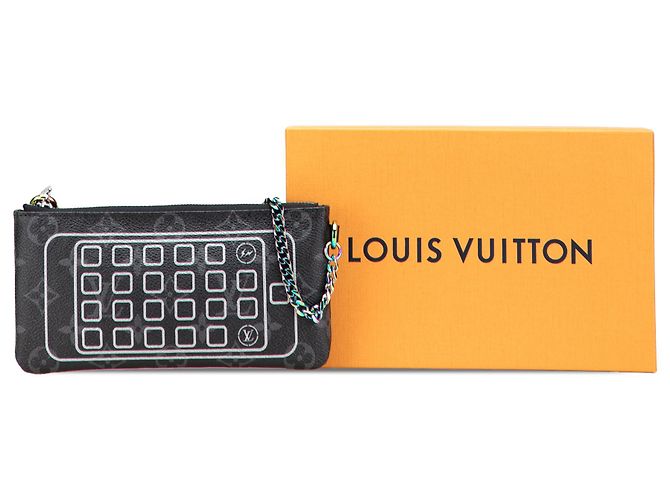 Louis Vuitton Black Monogram Eclipse Flash Fragment iPhone-Hülle Schwarz - Ansicht 10