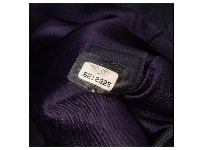 Chanel Lila Mini Wildleder Tote mit Nietenfransen - Ansicht 5