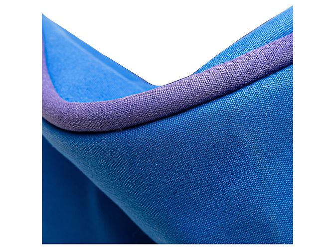 Borsa da Spiaggia Lindy in Toile Blu Hermès - vista 9