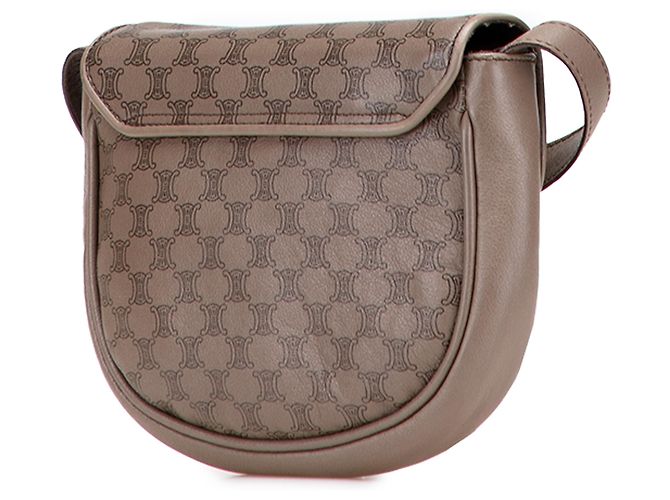 Céline Cruzada de cuero Macadam marrón de Celine Castaño - vista 2