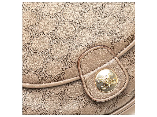 Céline Cruzada de cuero Macadam marrón de Celine Castaño - vista 8