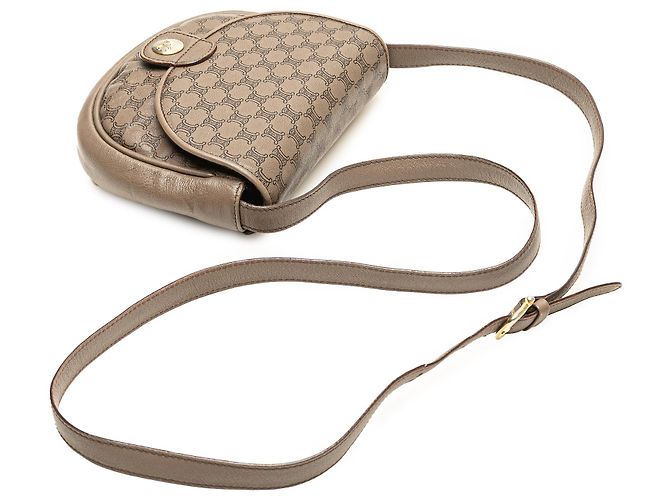 Céline Cruzada de cuero Macadam marrón de Celine Castaño - vista 9
