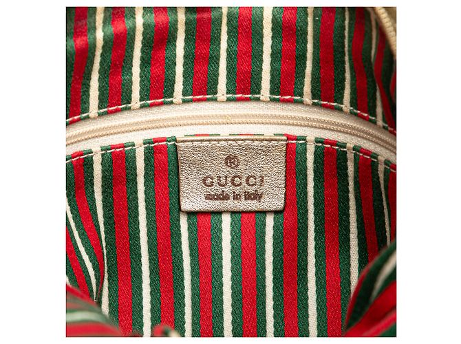 Borsa a tracolla Gucci in tela GG marrone Abbey D Ring Beige - vista 5