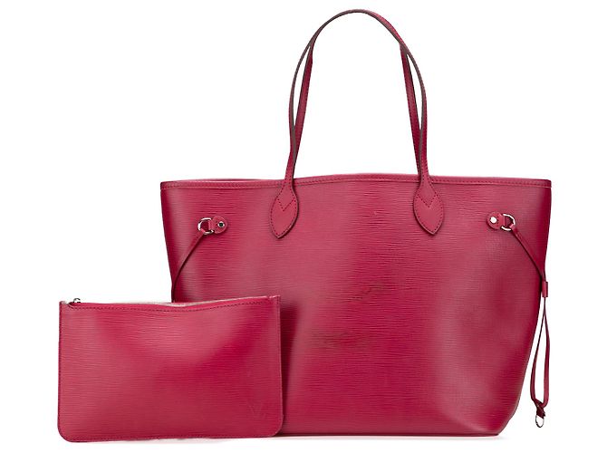 Louis Vuitton Neverfull MM in Epi rosa - vista 11
