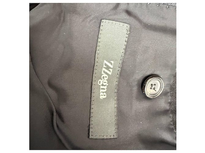 Ermenegildo Zegna Zegna Single-Breasted Edge Cut Blazer in Black Wool - view 5