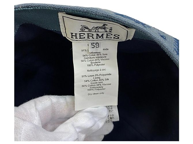 Hermès Cappello Hermes Orpheus Serie Blue Jean - vista 9