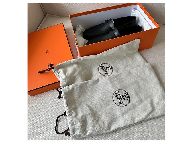 Hermès Hermes moccasins Noir - vue 4
