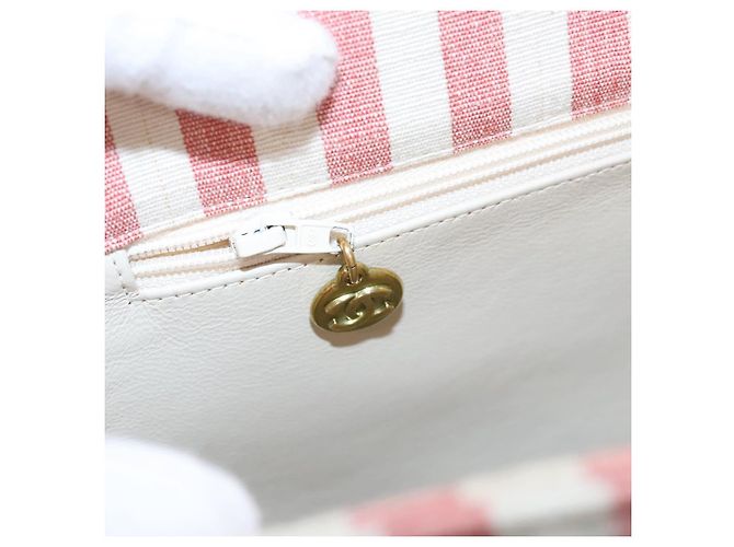 CHANEL Borsa a Spalla Matelassé in Tela Oro Rosa CC Auth 96691SM D'oro - vista 24