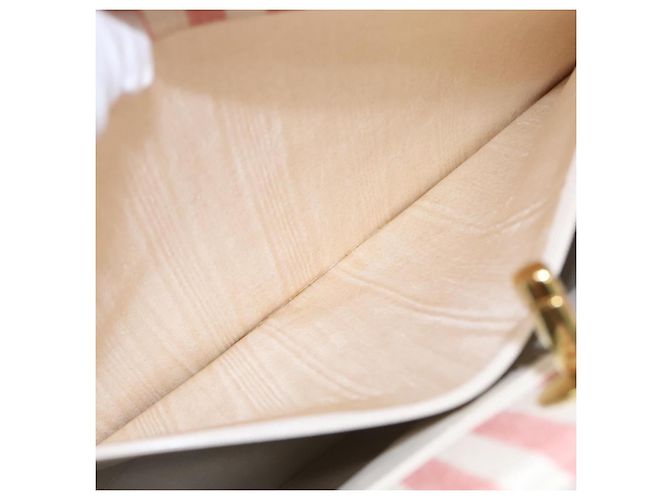 CHANEL Borsa a Spalla Matelassé in Tela Oro Rosa CC Auth 96691SM D'oro - vista 25