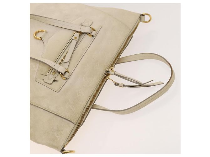 LOUIS VUITTON Borsa Monogram Empreinte Lumineuse PM 2way Bianca M93411 Auth 130404 Bianco - vista 6