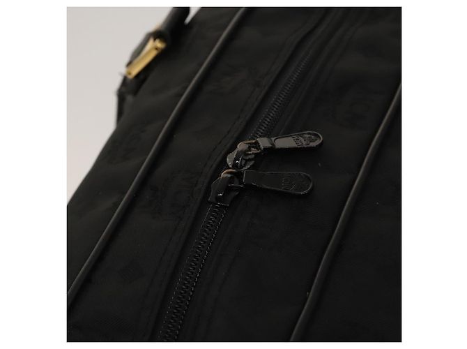 Borsa a spalla MCM Vicetos Logogram Nylon 2way Nero Oro Auth 128228 D'oro - vista 10