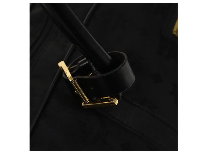 Borsa a spalla MCM Vicetos Logogram Nylon 2way Nero Oro Auth 128228 D'oro - vista 18