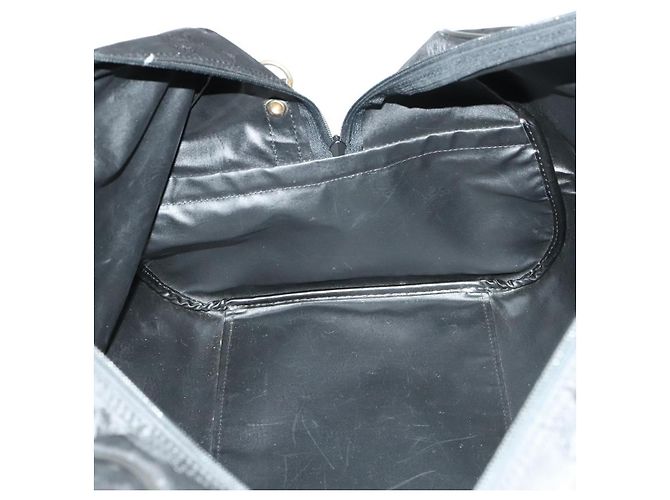 Borsa a spalla MCM Vicetos Logogram Nylon 2way Nero Oro Auth 128228 D'oro - vista 20