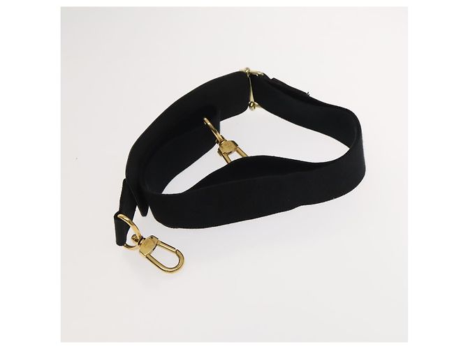 Borsa a spalla MCM Vicetos Logogram Nylon 2way Nero Oro Auth 128228 D'oro - vista 21