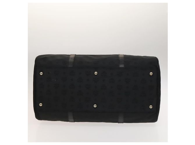 Borsa a spalla MCM Vicetos Logogram Nylon 2way Nero Oro Auth 128228 D'oro - vista 5