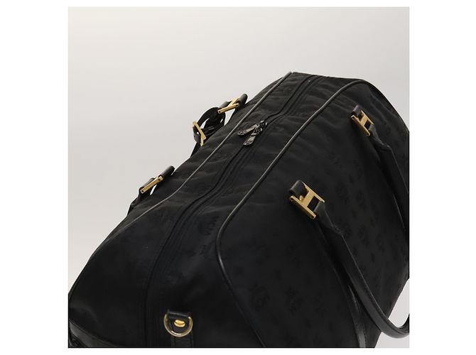 Borsa a spalla MCM Vicetos Logogram Nylon 2way Nero Oro Auth 128228 D'oro - vista 6