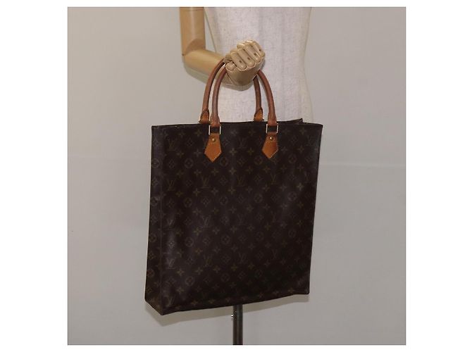 LOUIS VUITTON Borsa Sac Plat Monogram M51140 Auth LV 131017 Monogramma - vista 19