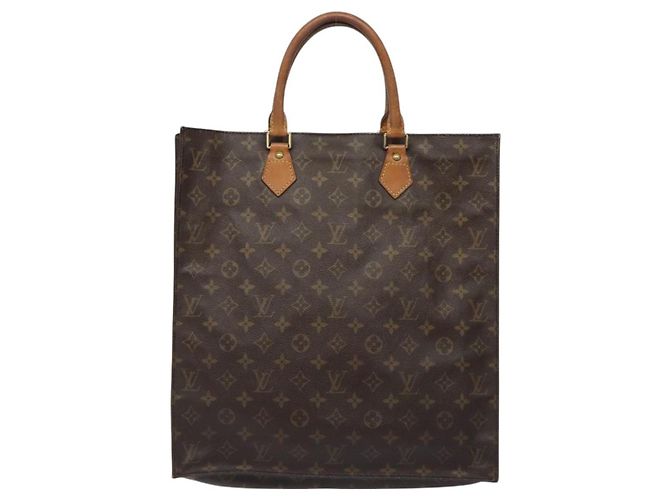 LOUIS VUITTON Borsa Sac Plat Monogram M51140 Auth LV 131017 Monogramma - vista 2