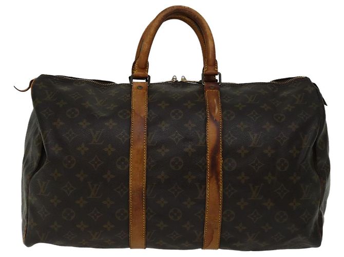 LOUIS VUITTON Borsa Boston Monogram Keepall 45 M41428 Auth LV yk11007 Monogramma - vista 2