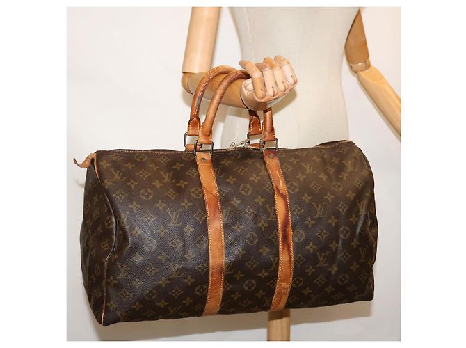 LOUIS VUITTON Borsa Boston Monogram Keepall 45 M41428 Auth LV yk11007 Monogramma - vista 21