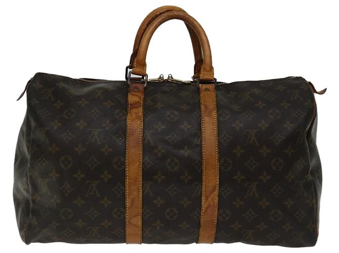 LOUIS VUITTON Borsa Boston Monogram Keepall 45 M41428 Auth LV yk11007 Monogramma - vista 3