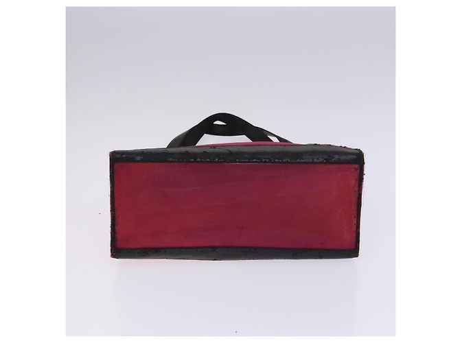 CHANEL Handtasche aus Nylon rot CC Auth EC1000 - Ansicht 10