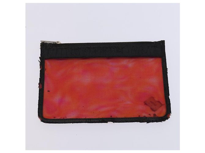 CHANEL Handtasche aus Nylon rot CC Auth EC1000 - Ansicht 18