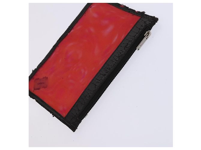 CHANEL Handtasche aus Nylon rot CC Auth EC1000 - Ansicht 20