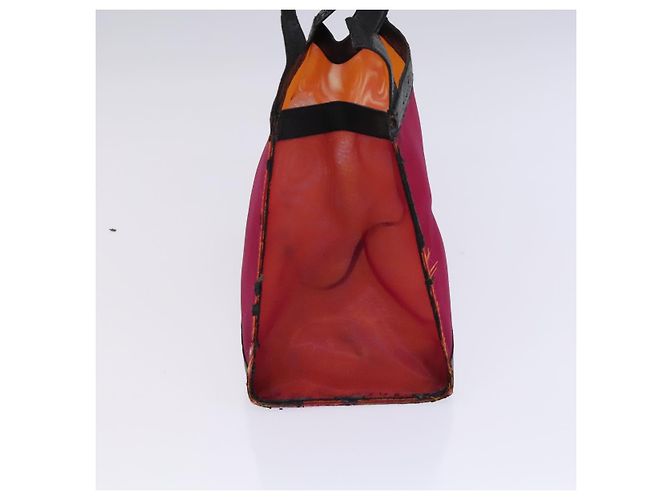 CHANEL Handtasche aus Nylon rot CC Auth EC1000 - Ansicht 4