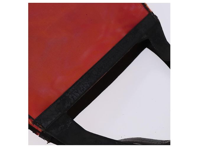 CHANEL Handtasche aus Nylon rot CC Auth EC1000 - Ansicht 6