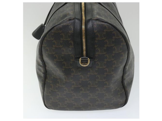 Céline Borsa Boston in tela Triomphe CELINE in pelle PVC 2 in 1 nera Auth hk880V Nero - vista 3