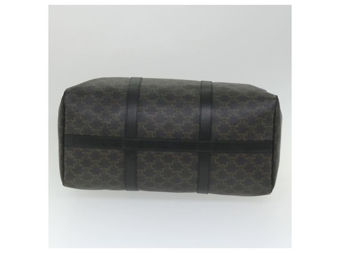 Céline Borsa Boston in tela Triomphe CELINE in pelle PVC 2 in 1 nera Auth hk880V Nero - vista 5