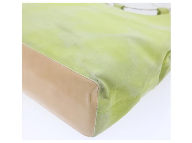 Céline CELINE Handtasche aus Wildleder in Grün Auth 53736V - Ansicht 17