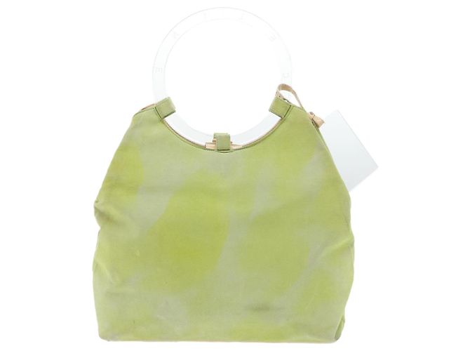 Céline CELINE Handtasche aus Wildleder in Grün Auth 53736V - Ansicht 2