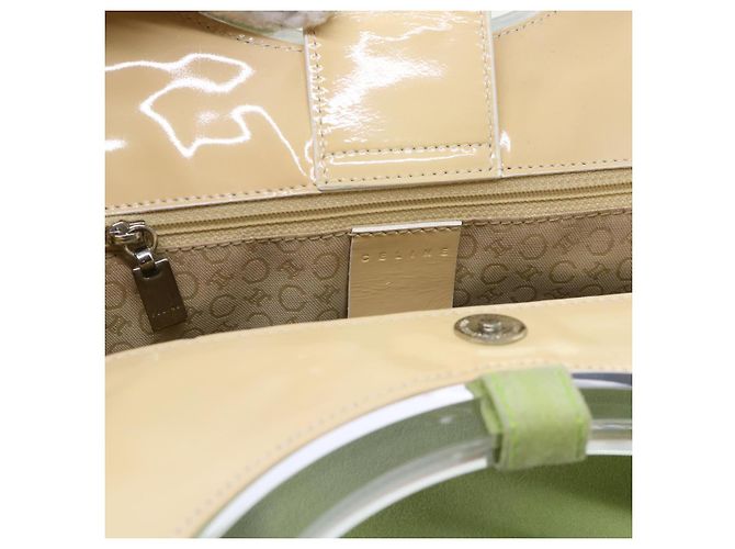 Céline CELINE Handtasche aus Wildleder in Grün Auth 53736V - Ansicht 21