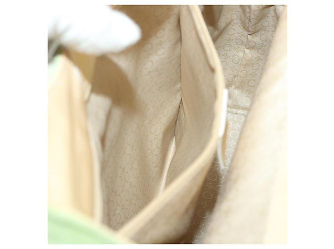 Céline CELINE Handtasche aus Wildleder in Grün Auth 53736V - Ansicht 30