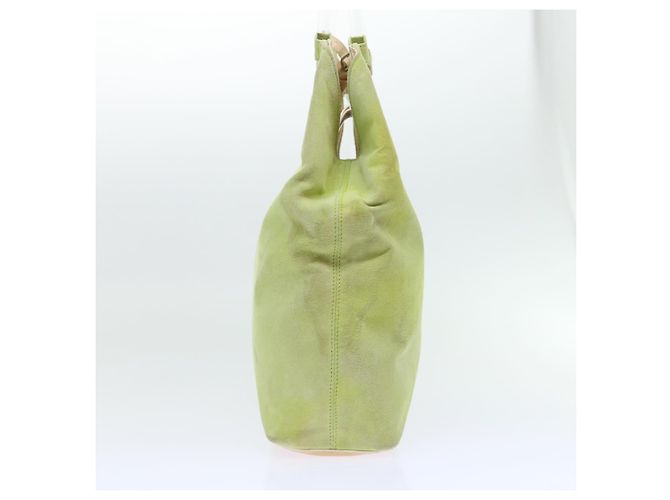 Céline CELINE Handtasche aus Wildleder in Grün Auth 53736V - Ansicht 4
