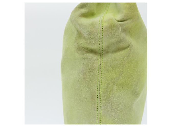 Céline CELINE Handtasche aus Wildleder in Grün Auth 53736V - Ansicht 5