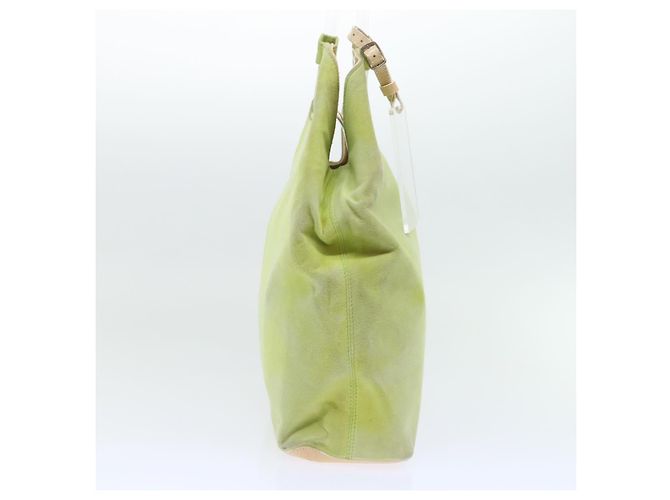 Céline CELINE Handtasche aus Wildleder in Grün Auth 53736V - Ansicht 6
