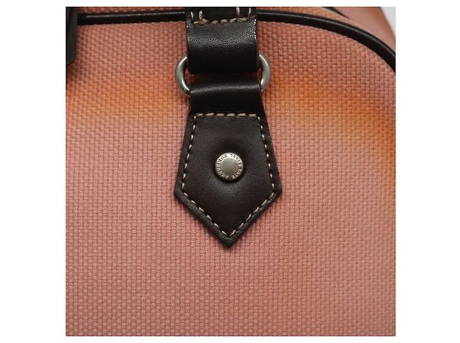 Borsa a mano Burberry Blue Label in tela rosa Auth ti2936 - vista 14