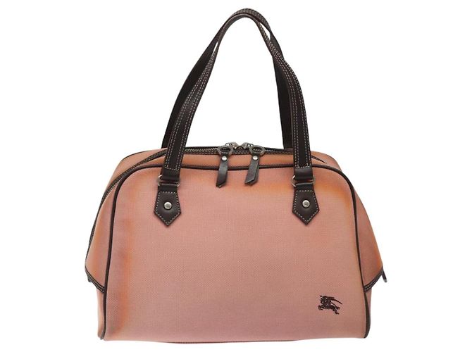 Borsa a mano Burberry Blue Label in tela rosa Auth ti2936 - vista 2