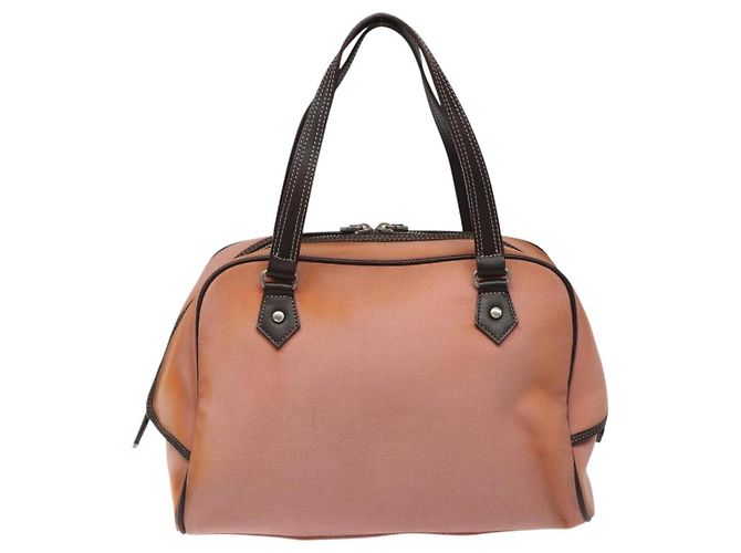 Borsa a mano Burberry Blue Label in tela rosa Auth ti2936 - vista 3