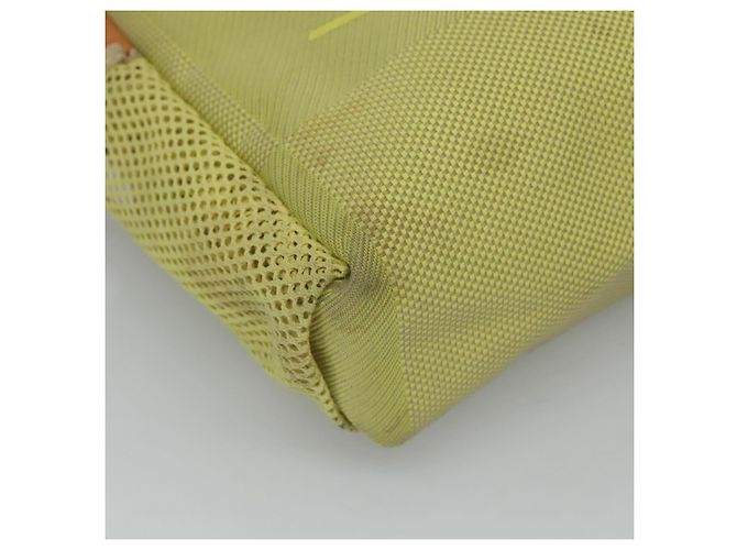 LOUIS VUITTON Borsa Weatherly LV Cup Damier Geant Gialla M80636 LV Auth BD482 Giallo - vista 13